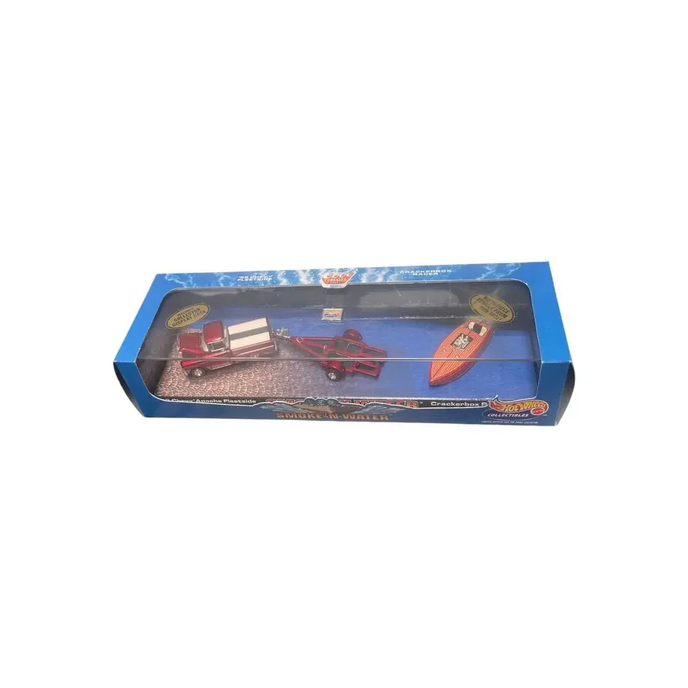 1998 Hot Wheels Cool Classics Smoke N Water Set Chevy Fleetside 1:64 NEW